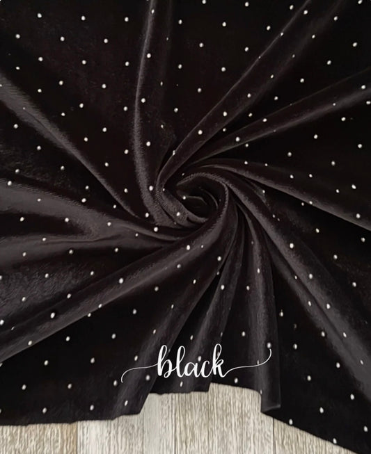 Black Rhinestone- Texas size Messy