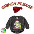 Grinch plssss Bubble and Bow Set