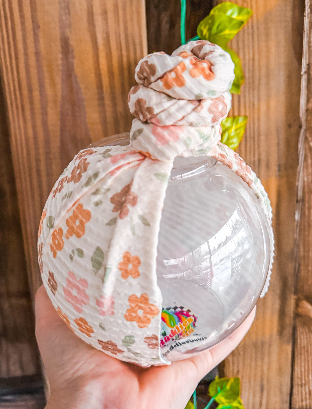 Waved Neutral Flowers - Head Wraps