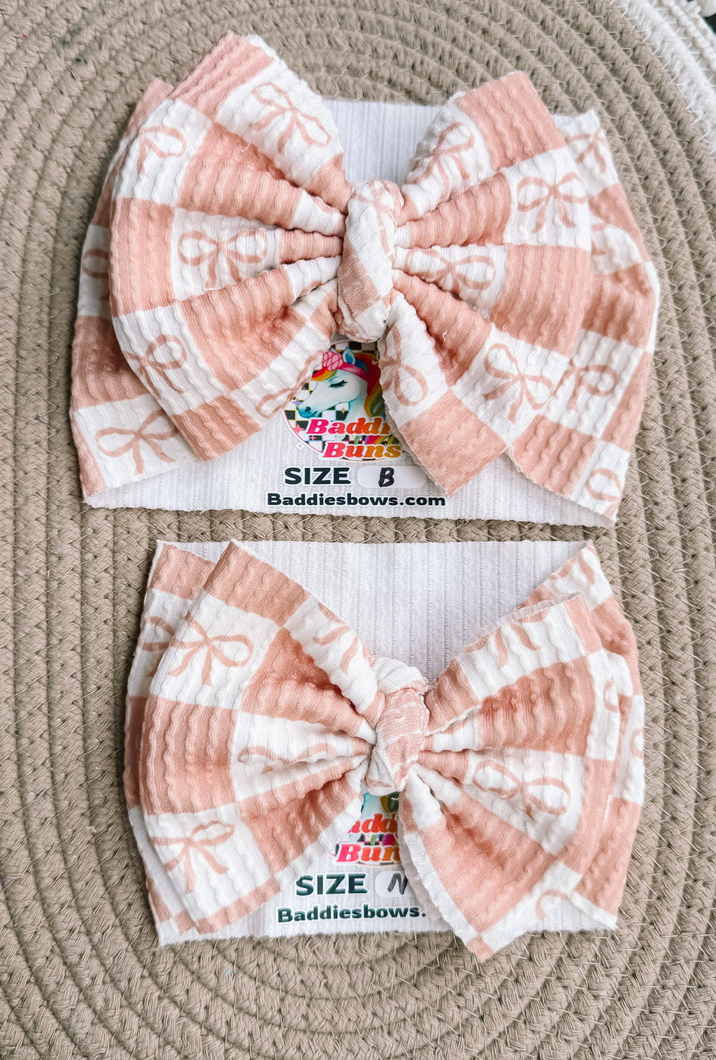 Waved Vintage Bows- Singles