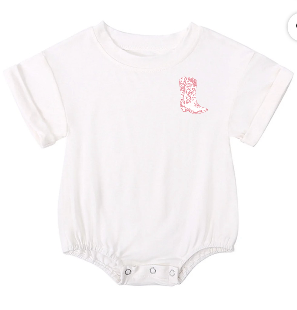 Western Toile Bubble Romper