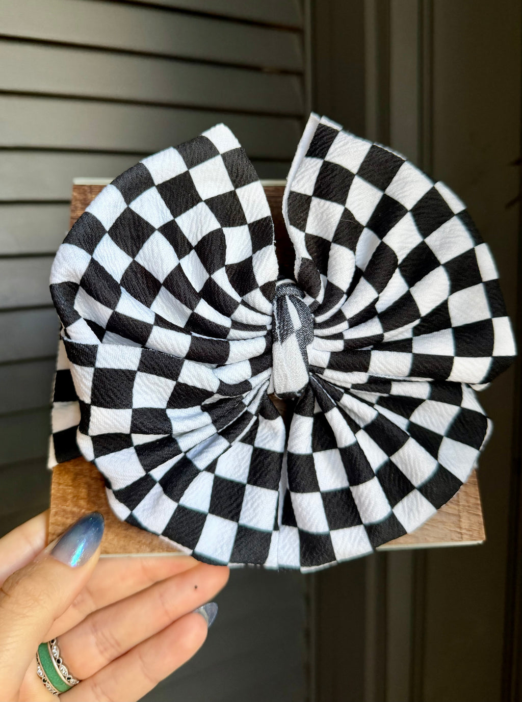 B&W Check - Head Wraps