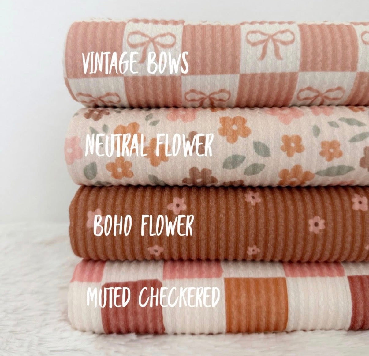 Waved Muted Checks- Singles