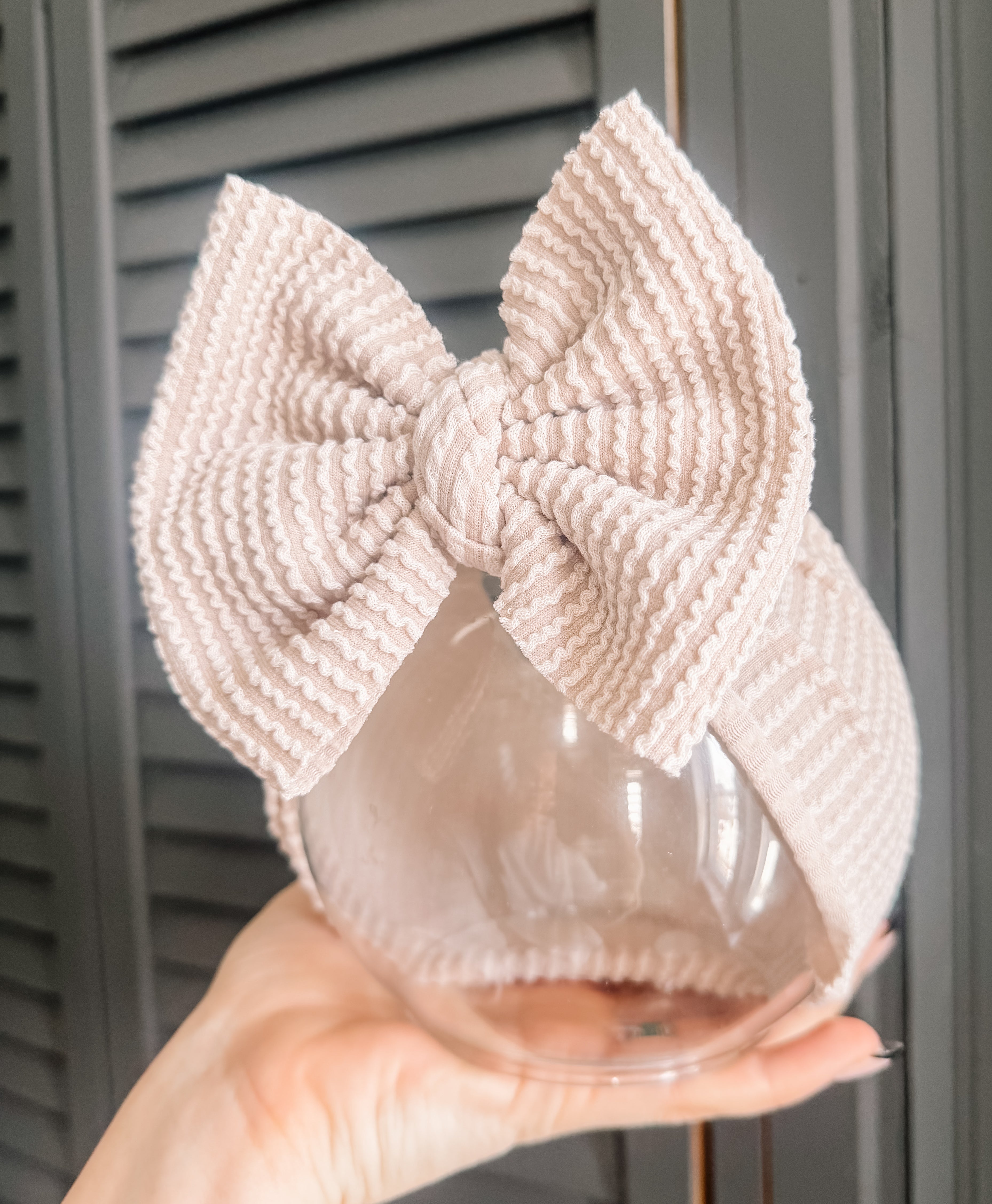 Waved Creamy Tan- Head Wraps