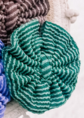Waved Kelly Green- Head Wraps