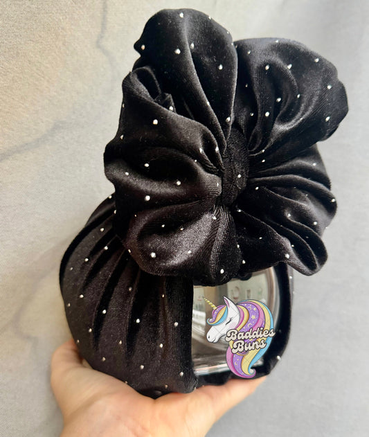 Black Rhinestone- Texas size Messy