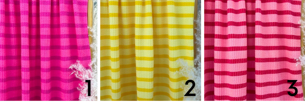 Waved Summer Stripes-Piggies
