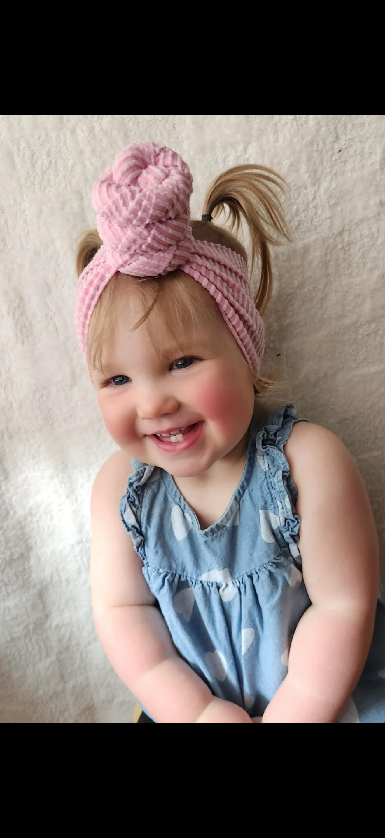 Waved Pale Pink- Head Wraps