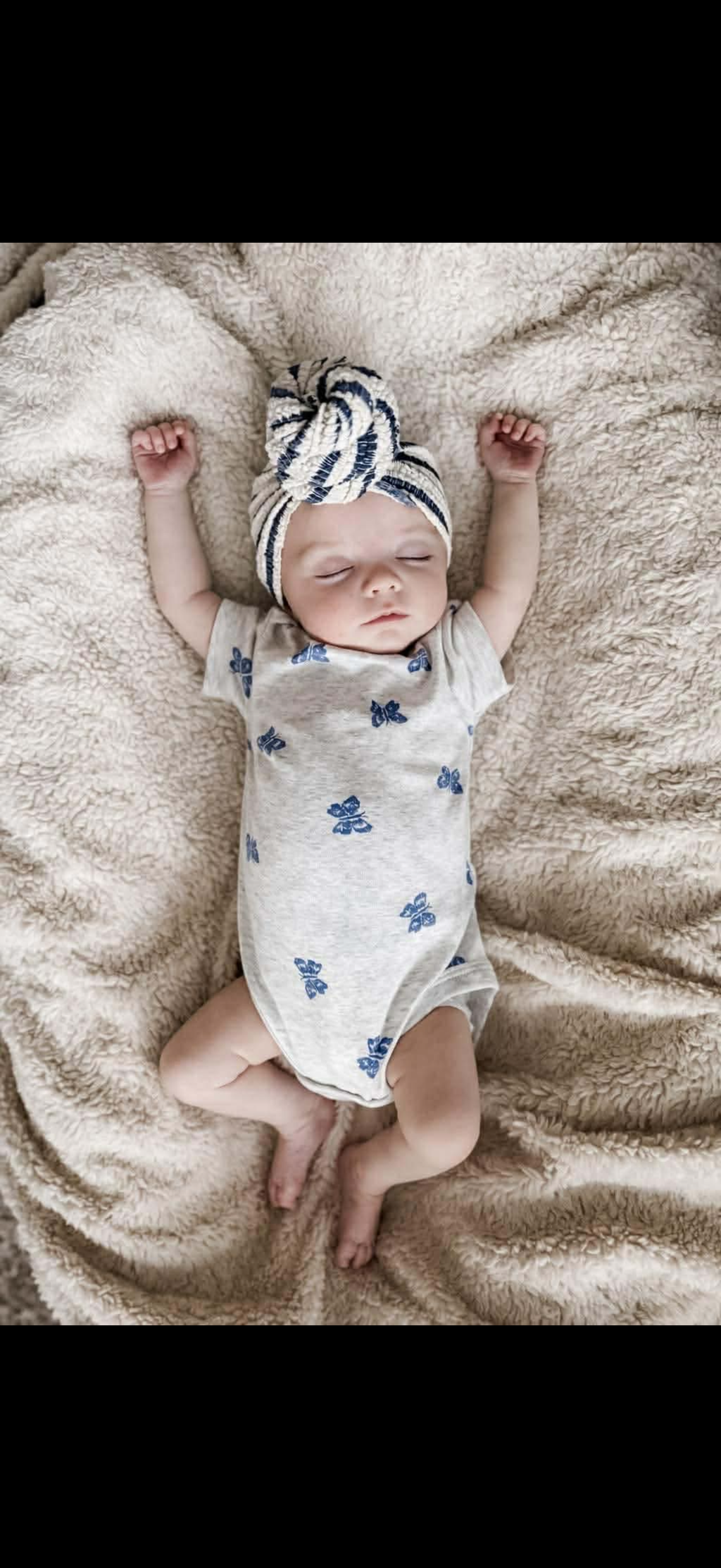Waved Blue Stripes - Head Wraps