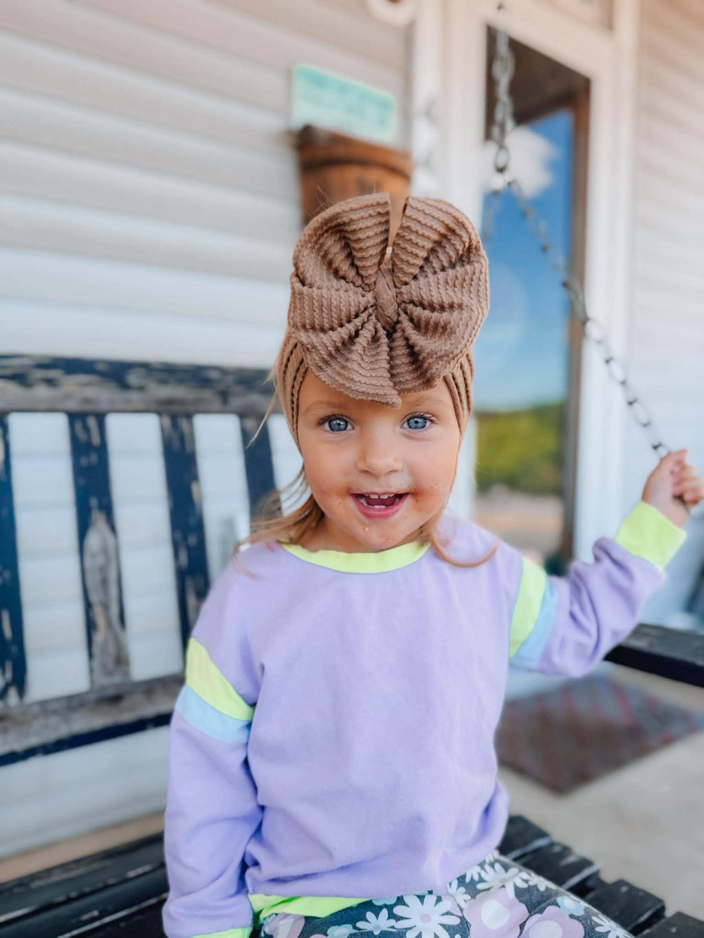 Waved Cocoa Brown- Head Wraps