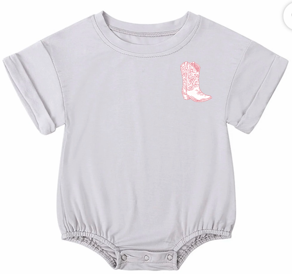 Western Toile Bubble Romper