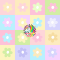 Pastel Gingham Floral- Head Wraps