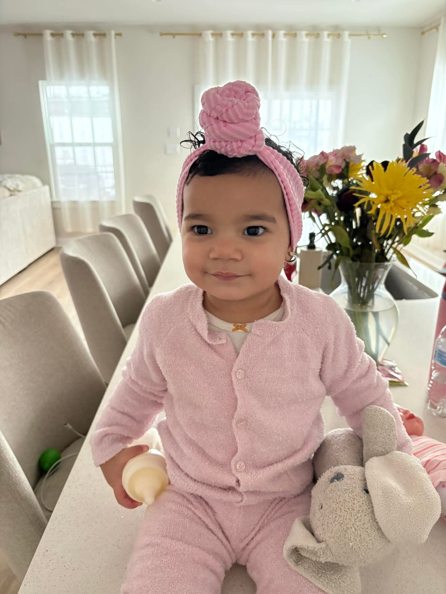 Waved Pale Pink- Head Wraps