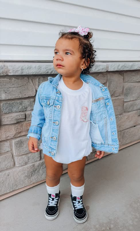 Western Toile Bubble Romper & Bow Bundle