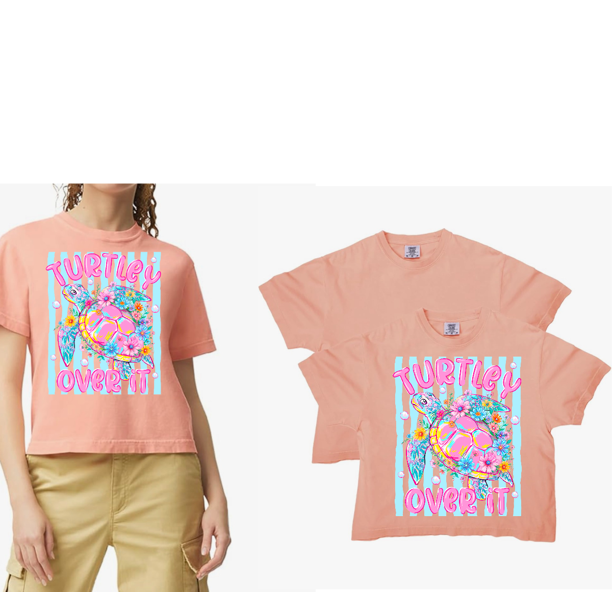Turtley Over it Adult Tee