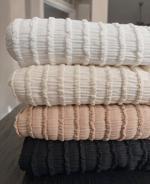 Baby Ruffles Ivory- Head Wraps